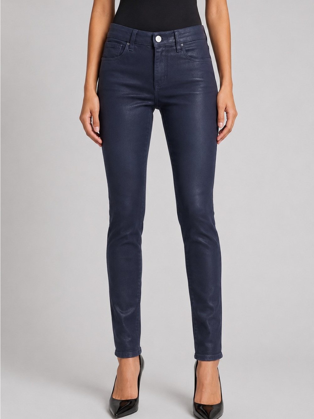 L'AGENCE Coated Skinny Jeans
